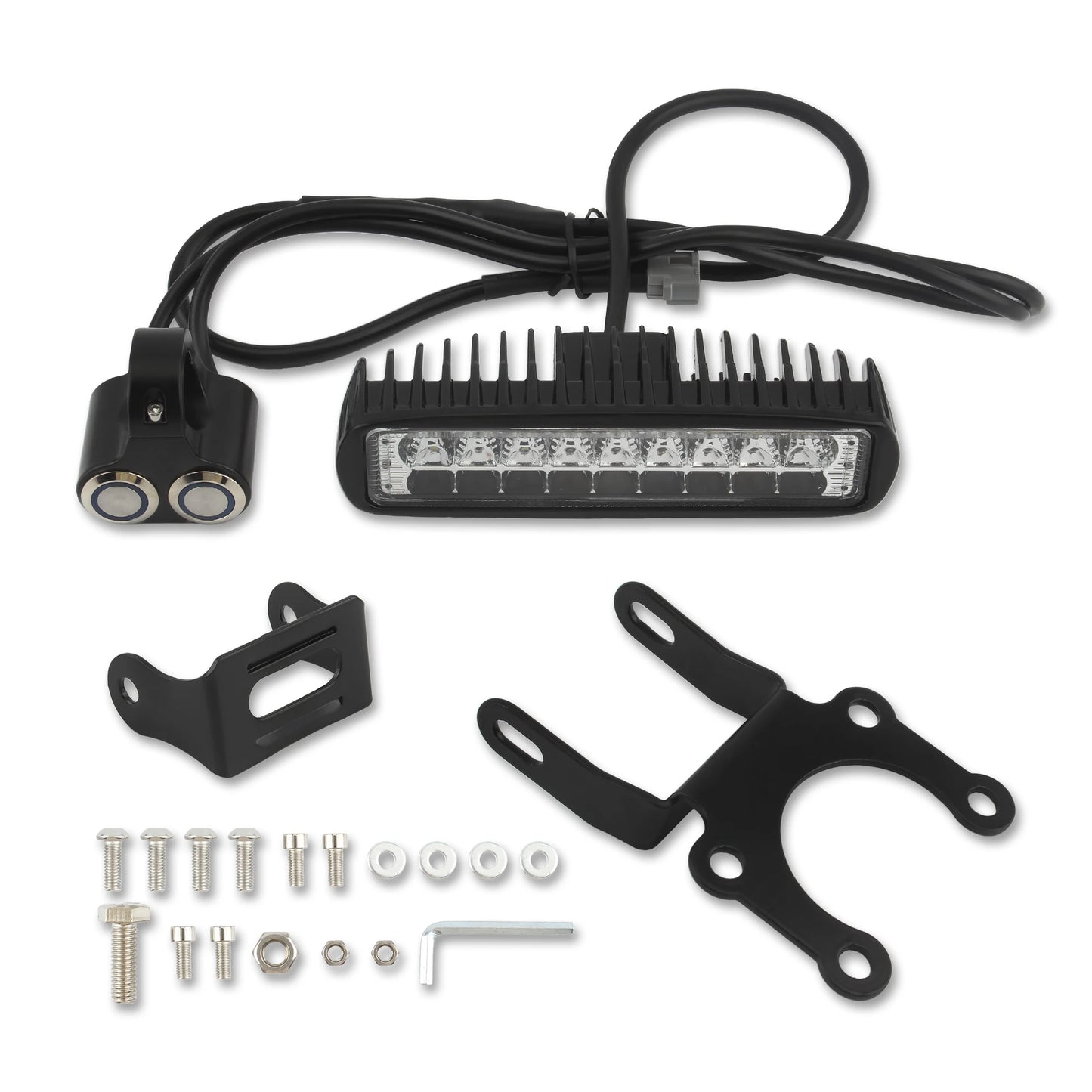 for Surron Light Bee Motorcycle Front Headlight Switch with Bracket Plug Motocross Parts for SURRON Accessories Electric Bike