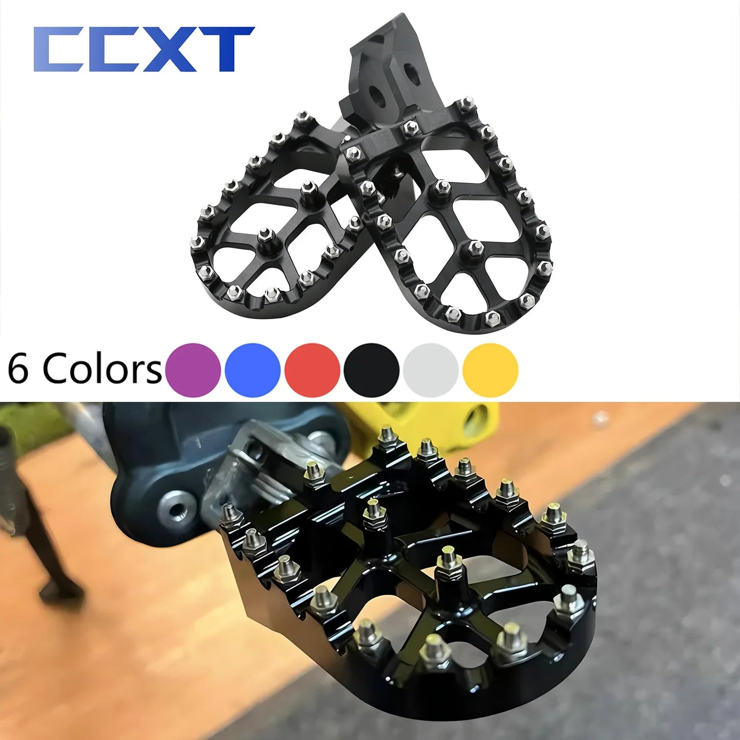 Electric Motorcycle CNC Aluminum Foot Pegs Rests Pedals Footpegs Bracket For Sur Ron Surron Sur-Ron Ultra Bee UB Universal Parts